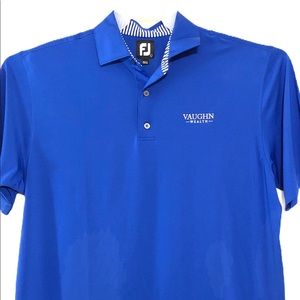 EUC FootJoy Solid Royal Blue Golf Polo Shirt Sz L